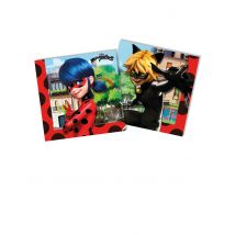 20 Serviettes En Papier Miraculous Ladybug 33 X 33cm - Thème: Héros Et Super Méchants - Couleur: Coloré - Taille: Taille Unique