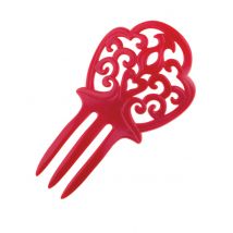 Broche Cheveux En Plastique Espagnole - Thème: Peuples Du Monde - Couleur: Rouge - Taille: Taille Unique