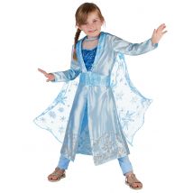 Déguisement Princesse Bleue Grand Nord Fille - Thème: Héros Et Super Méchants - Couleur: Bleu - Taille: S 5-6 ans (105-116 cm)