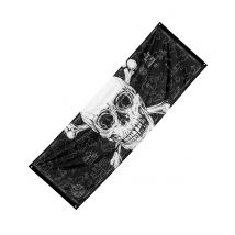 Bannière Pirate Jolly Roger 74 X 220 Cm - Thème: Anniversaire - Couleur: Noir - Taille: Taille Unique