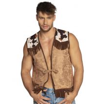 Veste Western Marron Clair Homme - Thème: Western - Couleur: Marron - Taille: Taille Unique