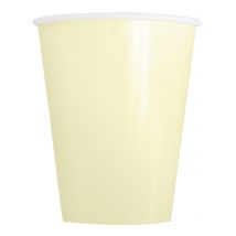 14 Gobelets en carton ivoires 266 ml