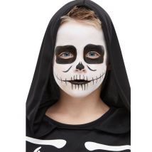 Kit Maquillage Squelette Enfant - Thème: Magie Et Horreur - Couleur: Noir - Taille: Taille Unique