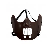 Demi Masque Cannibale - Thème: Magie Et Horreur - Couleur: Marron - Taille: Taille Unique