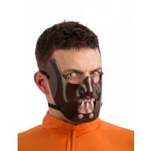 Demi Masque Cannibale Adulte - Thème: Magie Et Horreur - Couleur: Marron - Taille: Taille Unique