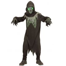 Déguisement La Faucheuse Noire Et Verte Enfant - Thème: Faucheuse - Couleur: Noir - Taille: 5-7 ans (128 cm)