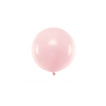 Ballon En Latex Géant Rose Pâle 60 Cm - Rose - Taille: Taille Unique