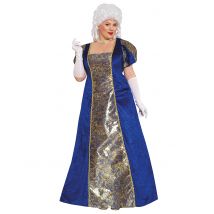 Déguisement Marquise Bleue Femme - Thème: Déguisement Théâtre - Couleur: Bleu - Taille: L (42-44)