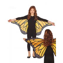 Ailes De Papillon Orange 110 X 50 Cm Enfant - Thème: Animaux Et Petites Bêtes - Couleur: Orange - Taille: Taille Unique