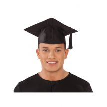 Chapeau Jeune Diplômé Adulte - Thème: Uniforme - Couleur: Noir - Taille: Taille Unique