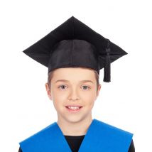 Chapeau Jeune Diplômé Enfant - Thème: Uniforme - Couleur: Noir - Taille: Taille Unique