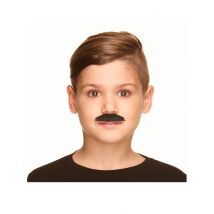 Moustache Noire Enfant - Thème: Années 20'/30' - Couleur: Noir - Taille: Taille Unique