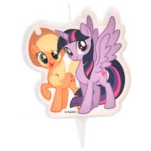 Bougie My Little Pony Applejack Et Twilight Sparkle 6,5 Cm - Multicolore - Taille: Taille Unique