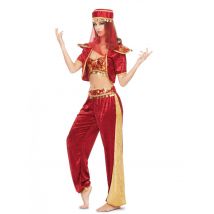 Déguisement Danseuse D'orient Sexy Femme - Thème: Peuples Du Monde - Couleur: Rouge - Taille: M / L