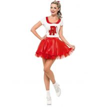 Déguisement Grease Cheerleader Femme - Thème: Héros Et Super Méchants - Couleur: Multicolore - Taille: M