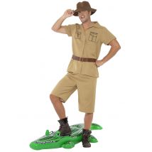 Déguisement Monsieur Crocodile Homme - Thème: Jungle - Couleur: Marron - Taille: M