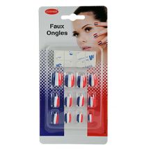 Faux ongles supporter France femme