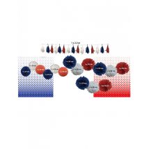 Kit Décorations Supporter France - Thème: Nationalité Et Supporters - Couleur: Blanc - Taille: Taille Unique