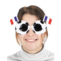 Lunettes Football Drapeau France Adulte - Thème: Nationalité Et Supporters - Couleur: Blanc - Taille: Taille Unique