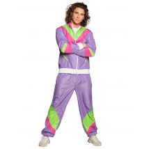 Déguisement Jogging Rétro Homme - Thème: Années 80 : Pop, Fluo - Couleur: Multicolore - Taille: XL