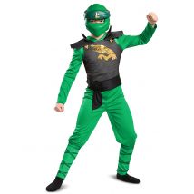 Déguisement Legacy Lloyd Ninjago - Lego Enfant - Thème: Ninja - Couleur: Vert - Taille: 5 - 6 ans (109 - 126 cm))
