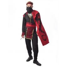 Déguisement Ninja Dragon Rouge Homme - Thème: Ninja - Couleur: Multicolore - Taille: L