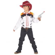 Déguisement Cowboy Garçon - Thème: Déguisements Par Lettre - Couleur: Multicolore - Taille: XS 3-4 ans (92-104 cm)