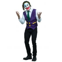 Déguisement Et Masque Clown Sourire De L'ange Adulte - Thème: Clowns, Cirque - Couleur: Multicolore - Taille: Taille Unique