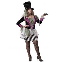 Déguisement Chapelier Sombre Femme - Thème: Halloween - Couleur: Multicolore - Taille: XS / S