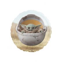 Ballon Aluminium Bébé Yoda The Mandalorian 43 Cm - Thème: Héros Et Super Méchants - Couleur: Multicolore - Taille: Taille Unique