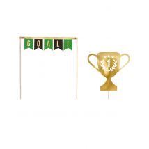 Pics à gâteaux champion de foot 15,5 - 20 cm