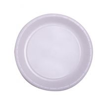 50 Assiettes En Carton Blanc 22 Cm - Thème: Anniversaire - Couleur: Blanc - Taille: Taille Unique