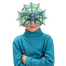 Demi Masque Araignée Enfant - Thème: Animaux Et Petites Bêtes - Couleur: Bleu - Taille: Taille Unique