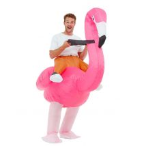 Déguisement Gros Flamant Rose Adulte - Thème: Animaux Et Petites Bêtes - Couleur: Rose - Taille: Taille Unique