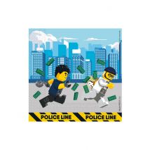 20 Serviettes En Papier Fsc Lego City 33 X 33 Cm - Thème: Personnages - Couleur: Multicolore - Taille: Taille Unique