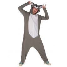 Déguisement Koala Homme - Thème: Animaux Et Petites Bêtes - Couleur: Argenté / gris - Taille: Taille Unique