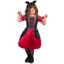 Déguisement Vampire Chauve-souris Fille - Thème: Magie Et Horreur - Couleur: Noir - Taille: M 7-9 ans (120-130 cm)