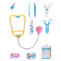 Kit De Docteur 10 Pièces Bleu - Thème: Carnaval - Couleur: Bleu - Taille: Taille Unique