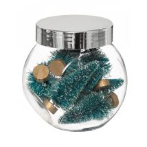 8 Petites décorations sapins 5 cm