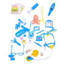 Kit D'accessoires De Docteur Bleu 39 Pièces - Thème: Carnaval - Couleur: Bleu - Taille: Taille Unique