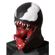 Masque Latex Symbiote Noir Et Blanc Adulte - Thème: Comic - Couleur: Noir - Taille: Taille Unique