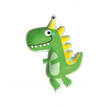 Ballon Géant En Aluminium Dinosaure 95 Cm - Thème: Gonflables - Couleur: Vert - Taille: Taille Unique