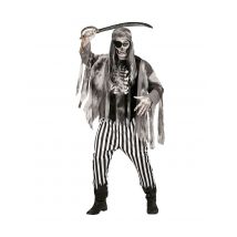 Déguisement Pirate Squelette Fantôme Homme - Thème: Black And White - Couleur: Noir - Taille: L
