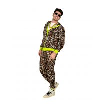 Déguisement Survêtement Léopard Années 80 Adulte - Thème: Années 80 : Pop, Fluo - Couleur: Multicolore - Taille: S