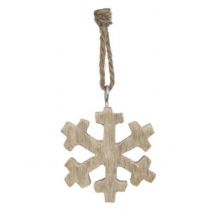 Suspension Pour Sapin En Bois Flocon 5 Cm - Taille: Taille Unique