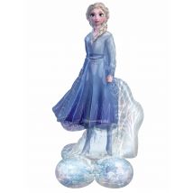 Ballon Aluminium Géant Airloonz Elsa La Reine Des Neiges 2 76 Cm X 137 Cm - Thème: Dessins Animés, Bd - Couleur: Bleu - Taille: Taille Unique