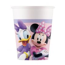 8 Gobelets En Carton Minnie Junior 200 Ml - Thème: Héros Et Super Méchants - Couleur: Rose - Taille: Taille Unique