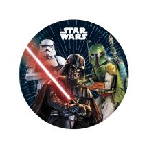 8 Assiettes En Papier Star Wars Galaxy 23 Cm - Thème: Héros Et Super Méchants - Couleur: Multicolore - Taille: Taille Unique