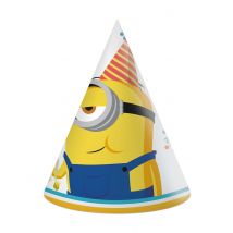6 Chapeaux De Fête Minions - Thème: Anniversaire - Couleur: Jaune - Taille: Taille Unique