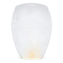 Lanterne Volante Blanche 95 Cm - Thème: Anniversaire - Couleur: Blanc - Taille: Taille Unique